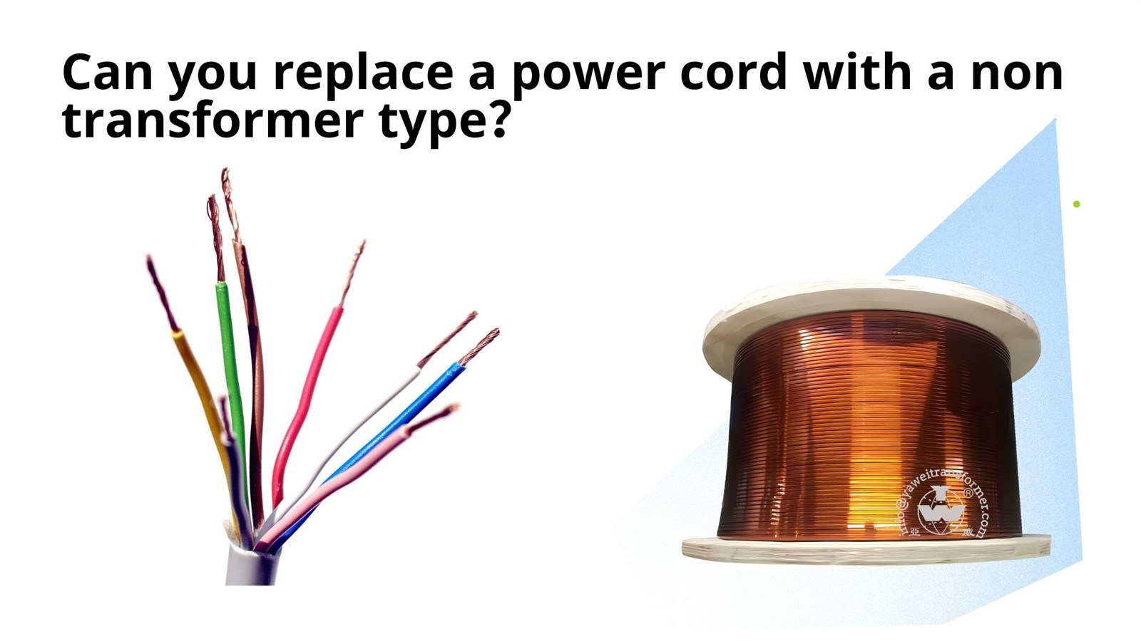 can you replace a power cord with a non transformer type can you replace a power cord with a non transformer type